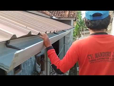 cara memasang talang