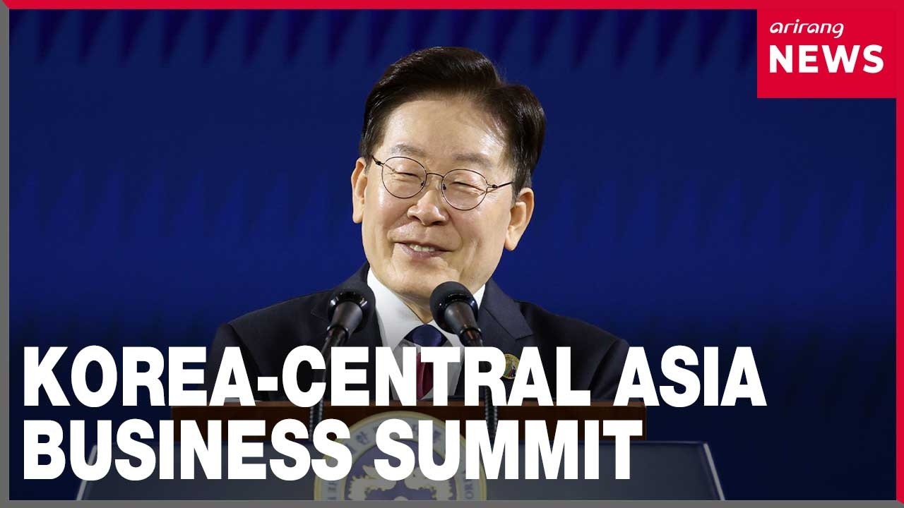Korea-Central Asia Business Summit held, President Lee eyes 'new
