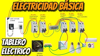 ELECTRICIDAD BASICA  TABLERO ELECTRICO  Como armar un tablero principal electrico