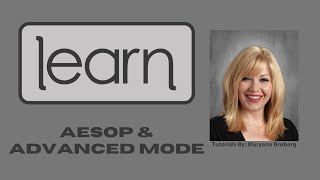 AESOP Basics and Advanced Mode for Teachers