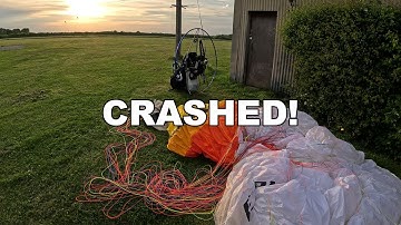 Paramotor Launch Crash POV - 4K Faceplant