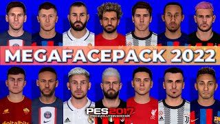 PES 2017 Mega Facepack 2022/23 |  Summer & No Real Eyes