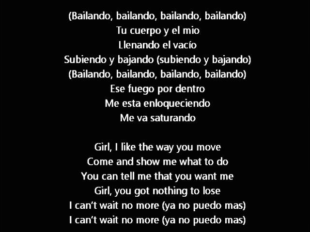 Bailando Enrique Iglesias lyrics