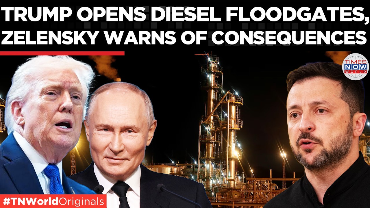 ZELENSKY BLASTS TRUMP as US President Supports Russian Diesel Exports