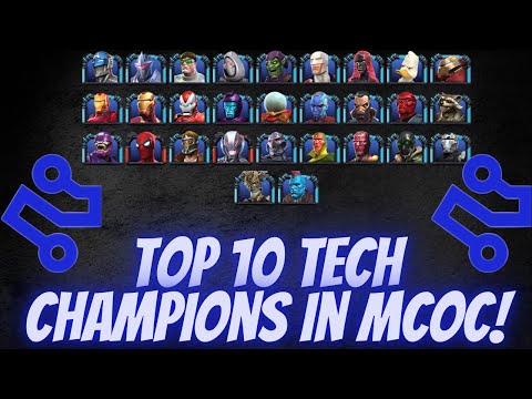Top 10 Tech Champions In MCOC in December 2020! Marvel Contest Of Champions!