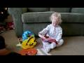 Audrey Opening Presents on Christmas Day