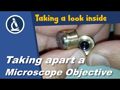 🔬 How does a microscope objective look like in the inside?