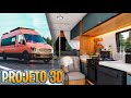 PROJETO INTERNO MOTORHOME VAN SPRINTER!! Projeto 3D