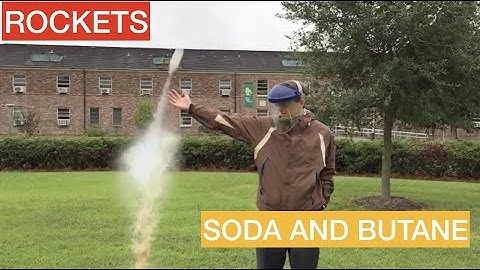 DIY Rocket with Soda and Butane