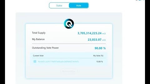 Staking Qi and voting with veQI to get more delegations