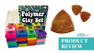 Hippie Crafter Polymer Clay Review | Easy pendant and earrings | Helen Breil texture