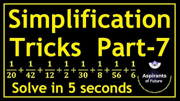 Simplification Tricks | Part 7 | Easy Math Tricks | For All GAT, HAT, USAT, NAT, SAT and GRE Exams