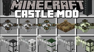 Minecraft CASTLE MOD / BUILD CASTLE'S AND USE THEM TO SURVIVE !! Minecraft