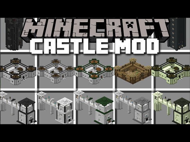 Minecraft Castle Mod Build Castle S And Use Them To Survive Minecraft Youtube