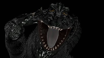 Godzilla roar | blender animation