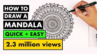 how to draw MANDALA ART for beginners | Vijayta Sharma screenshot 3