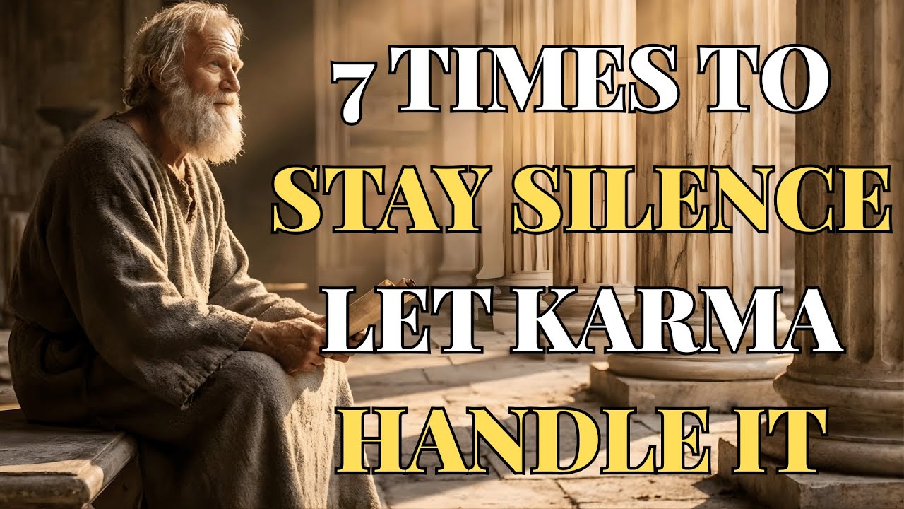 7 veces en las que debes guardar silencio y dejar que el karma se encargue | ESTOICISMO