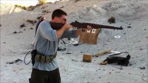 M1 Garand at speed. Hammered pair, speed reloads, plinking