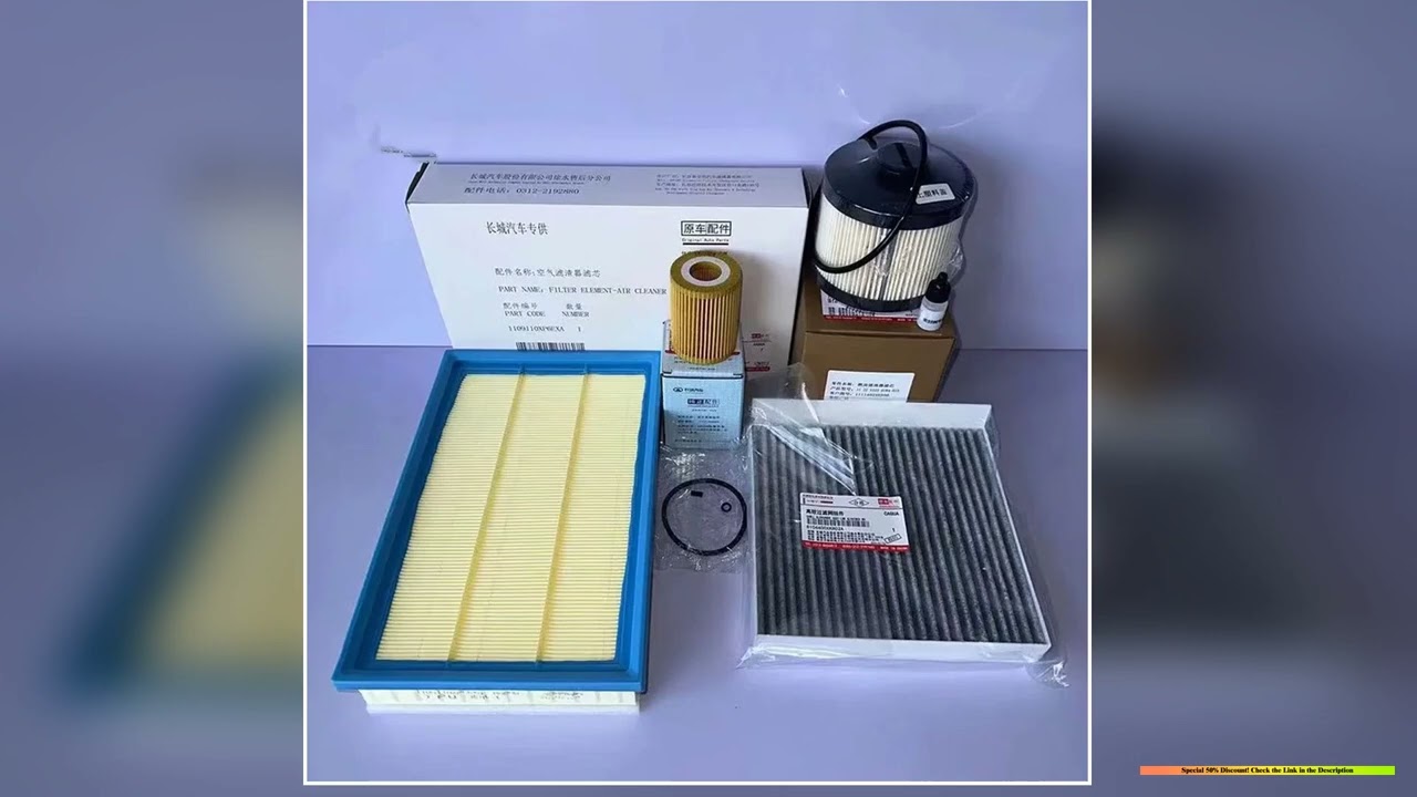 Auto parts for 2022 2023 2024 Diesel GWM Great Wall Poer GWM CANNONUtePao air filter oil filter