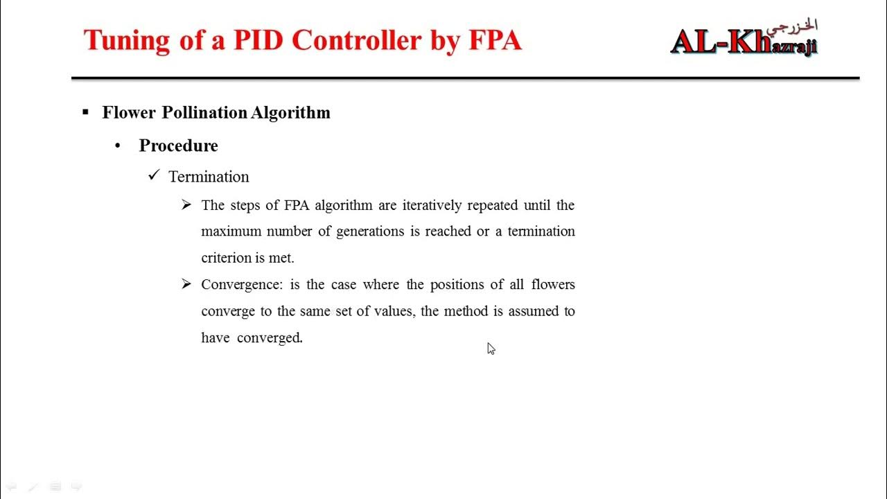 MATLAB Code to Tune a PID Controller by Flower Pollination Algorithm