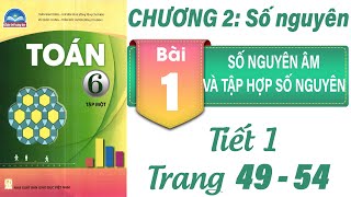 Toán lớp 6 chân trời sáng tạo chương 2 bài 1 tiết 1 |Số nguyên âm và tập hợp số nguyên