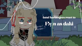 ┈fatui harbinger's react to 𝐘/𝐍 as 𝐃𝐀𝐊𝐈 | pt 2? | original by me?|