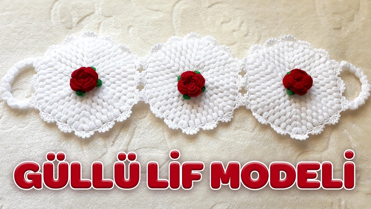 Gullu Uzun Lif Modeli Yapimi Rose Long Washcloth Knitting Pattern How To Youtube Krose Sapka Tig Isleri Aplike Tasarimlar