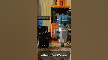 3D-Printed CNC Router Z-Axis Upgrade | #shorts #cnc #woodworking