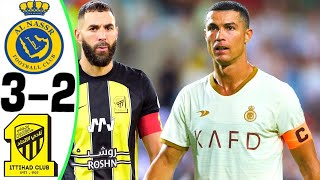 Al Nassr vs Al Ittihad 32  RONALDO vs BENZEMA  All Goals and Highlights 2023