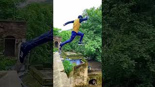 Real life krrish 😳 jump by Indian Parkour @Flyingmeenaboi #indianparkour #krrish screenshot 2