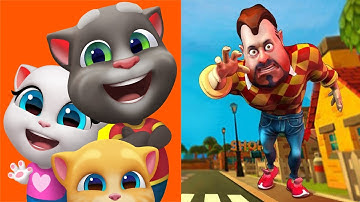 Talking Tom Friends vs Dark Riddle 3.3.15 : All Tom ( Gameplay )