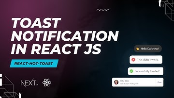 Toast Notifications in Reactjs & NextJS 14  | react-hot-toast