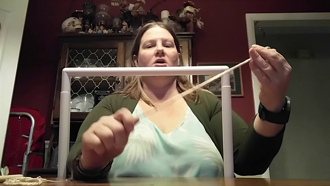 Spragging Frame Sprang weaving 1- setting up the frame - YouTube