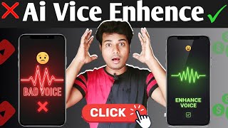 AI Voice Enhancer🔥| Remove Noise & Make Studio Quality Clear Audio