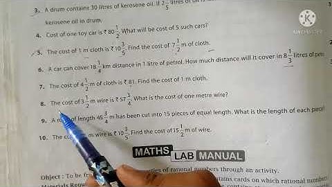 Class 8 Math Chapter-1 Rational Numbers Exercise- 1.6 part-2