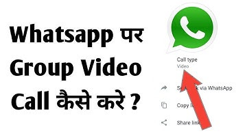 whatsapp group video call kaise kare