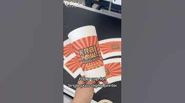 Full Color Paper Cup Printing | Paper Cup Fan Printing | Single Pass Digital Printer Paper Cups