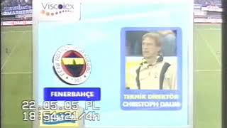 Lig TV Mac Raporu Istikbal 22.05.2005 Resimi