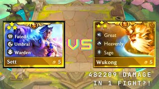 Sett  ⭐⭐⭐ vs Wukong ⭐⭐⭐ ! Sett 3 stars is the funniest legendary! NEW MODE CHONCC'S TREASURE !