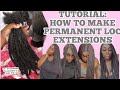 HOW TO: MAKE HANDMADE LOC EXTENSIONS | TUTORIAL | HOW TO CLEAN SYNTHETIC/KANEKALON HAIR