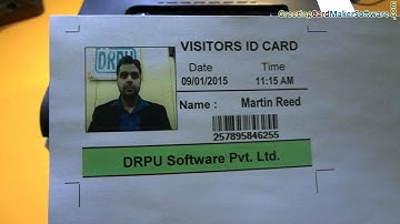 Steps to generate visitor ID card in company using DRPU ID Card Maker Software
