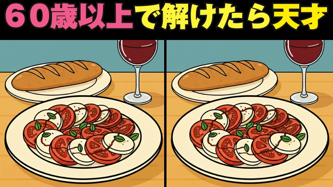 【脳トレ】間違い探しで老化予防！楽しく脳活しよう【認知症予防】