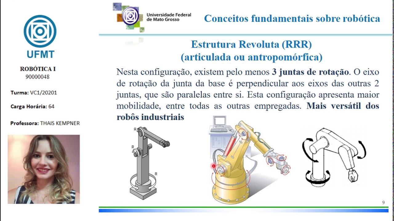 Aula 2: Conceitos fundamentais sobre manipuladores robóticos