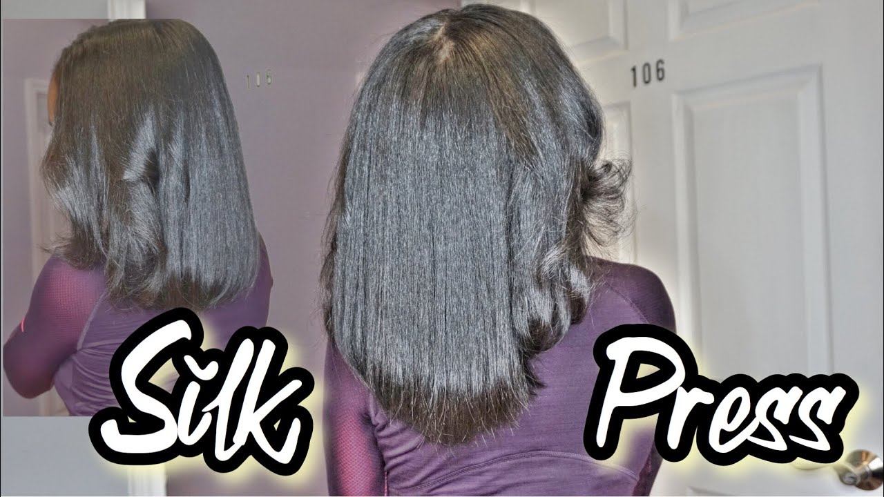 STEAM HYDRATION + SILK PRESS ON THICK NATURAL HAIR | COME TO THE SALON WITH  ME - YouTube