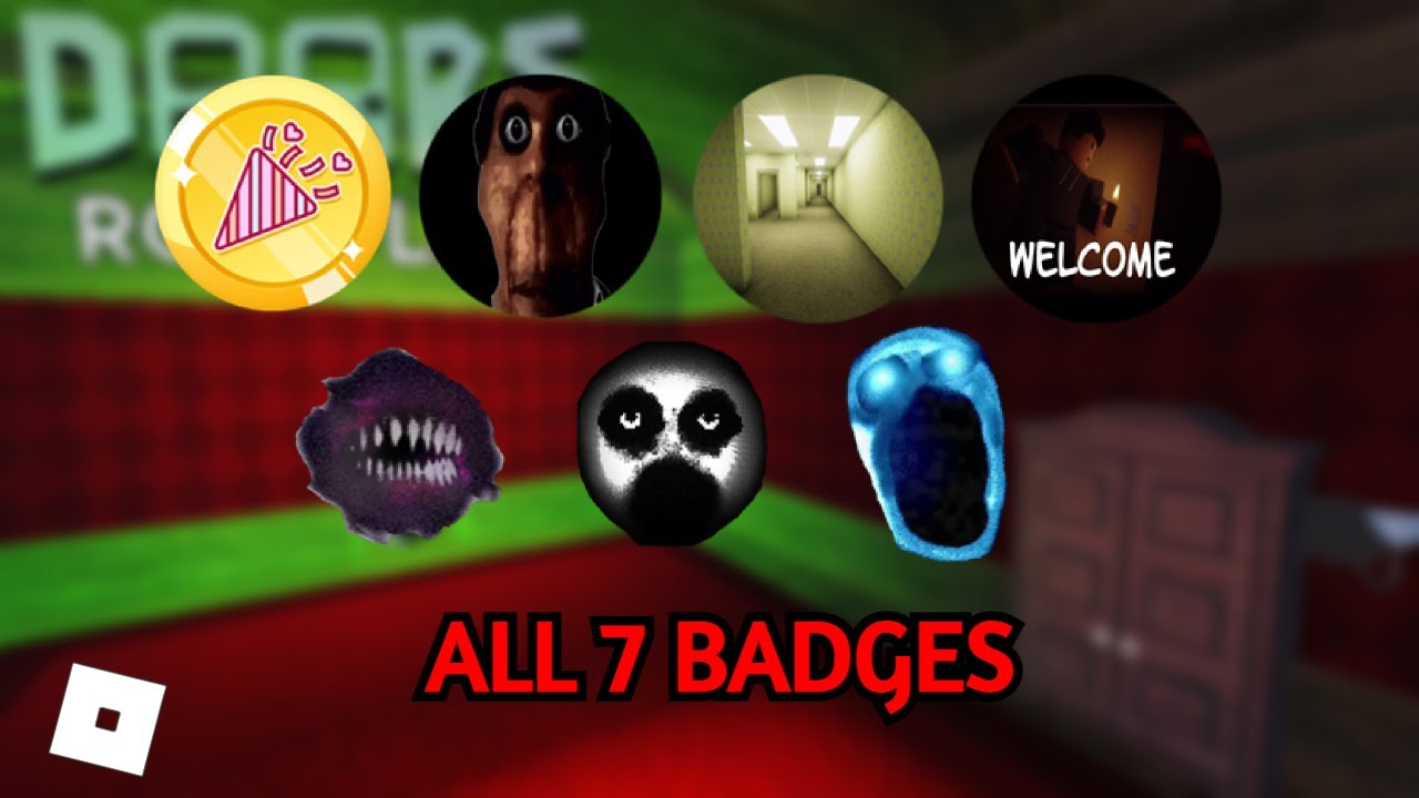 How To Get ALL 7 BADGES In Accurate Doors RP! YouTube