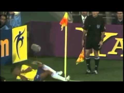 Rivaldo acting fail - World Cup 2002 Oscar winning performance