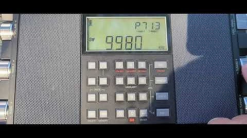 Tecsun H-501X ATS International Broadcast Band scan 2100 UTC telescopic antenna shortwave