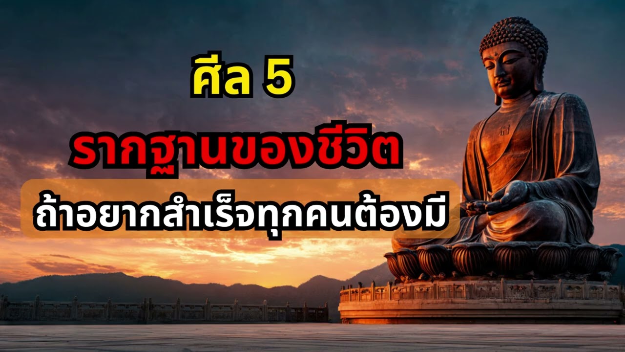 ธรรมะ ศีล 5 รากฐานของชีวิต ถ้าอยากสำเร็จต้องฟังทุกวัน
