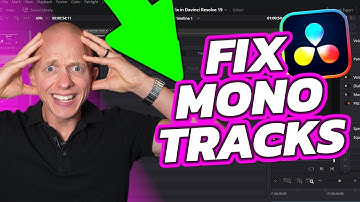 Mono Audio Fix in Davinci Resolve 19