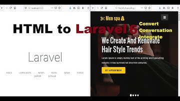 How To Convert Html Theme In Laravel Framework Step By Step | Laravel 6 Tutorial | Part 1